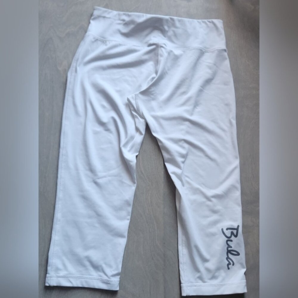 Bula White Capri Leggings stretchy soft medium or large